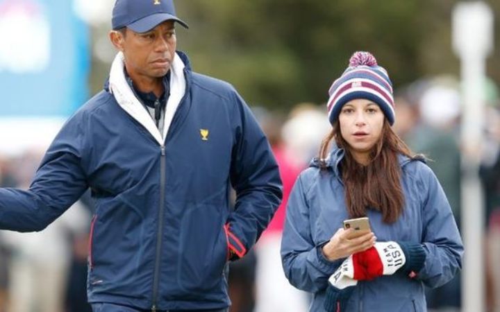 Tiger Woods with his girlfriend, Erica Herman