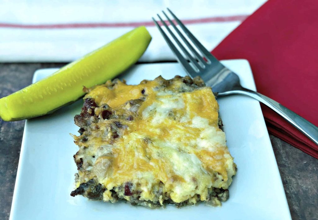 Keto Cheeseburger Casserole