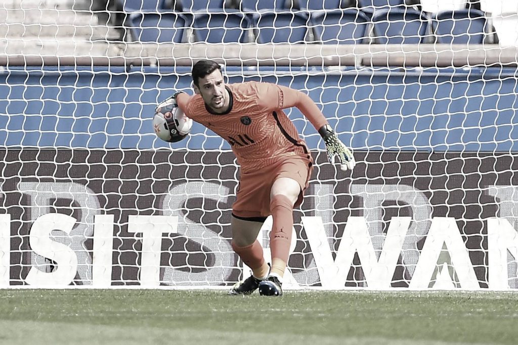 Sergio Rico throwing a football