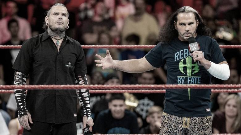 Matt Hardy with his brother Jeff Hardy
