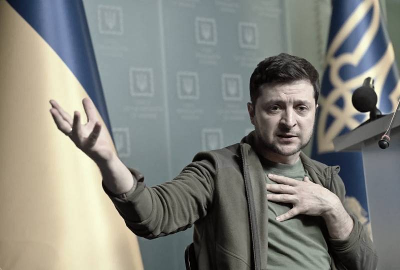 Volodymyr Zelenskyy put his hand in 
his chest