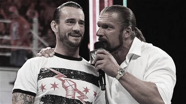 CM Punk with Triple H