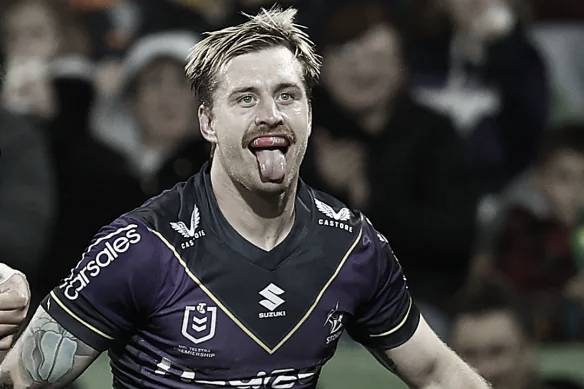 Cameron Munster takeout his tongue