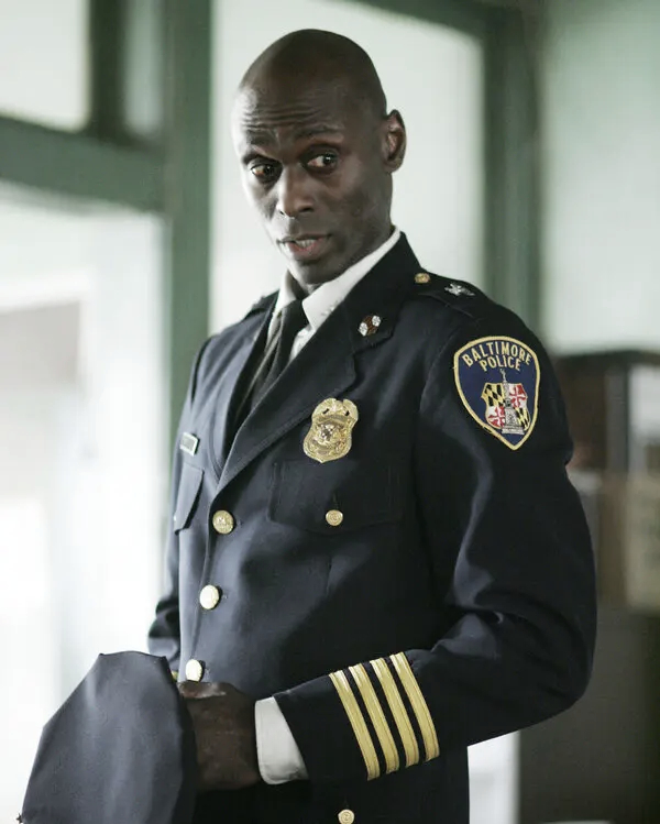 Lance Reddick as Cedric Daniels on the HBO drama The Wire.
