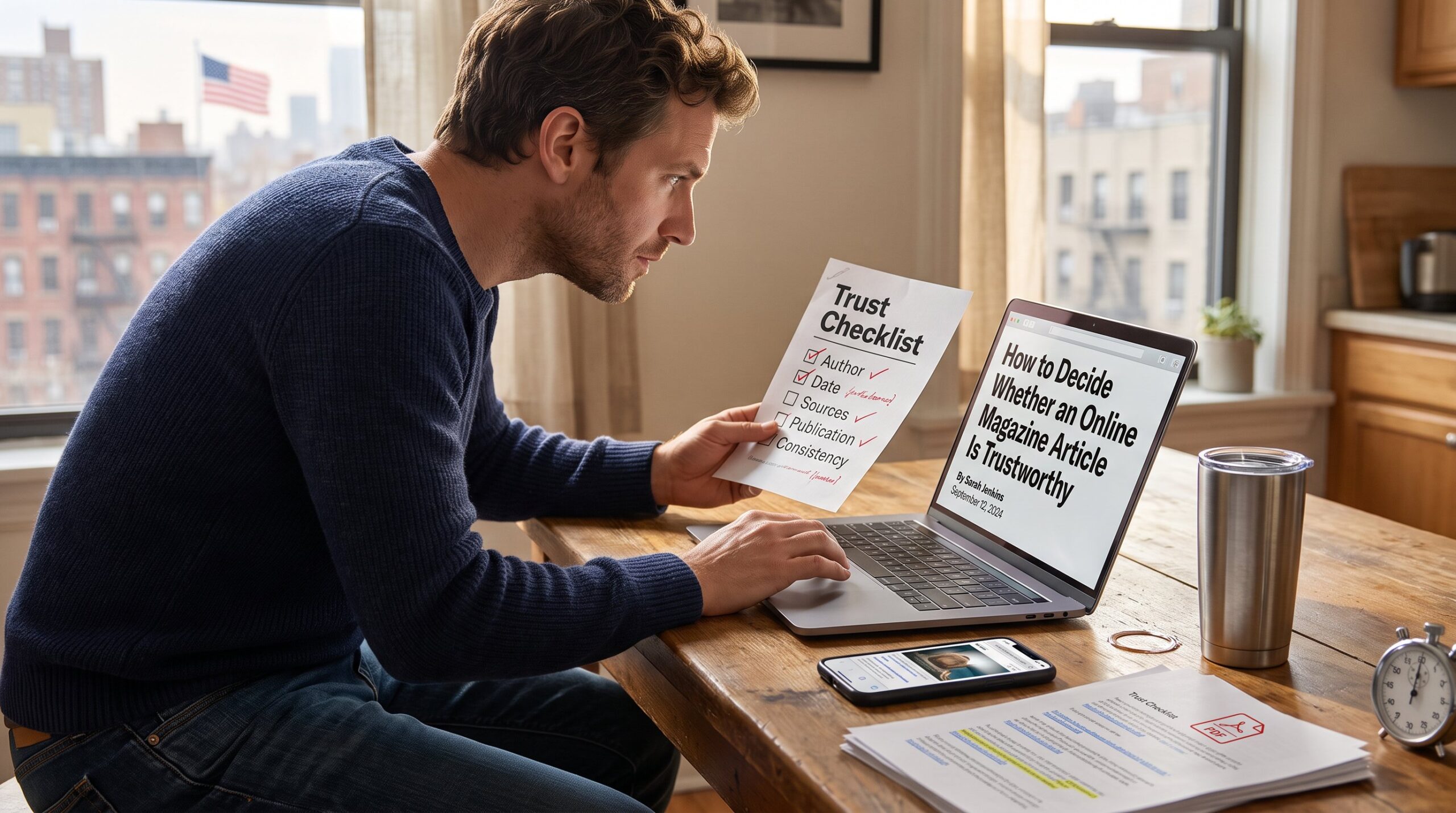 How to Decide Whether an Online Magazine Article Is Trustworthy